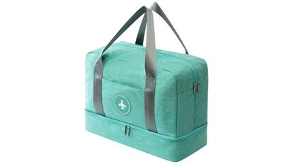 Pequeña bolsa de gimnasio para mujer, bonita bolsa de viaje deportiva con  compartimento para zapatos y bolsillo húmedo, bolsa de mano para el fin de