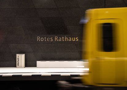 La nueva estación Rotes Rathaus de la línea U5 de metro.