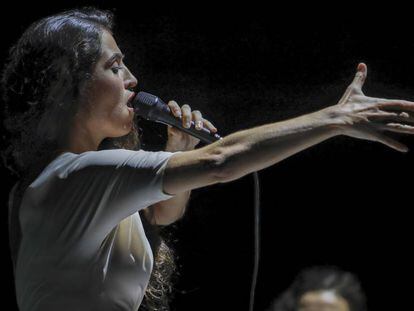 Sílvia Pérez Cruz, durante un concierto en el Liceo en 2019.