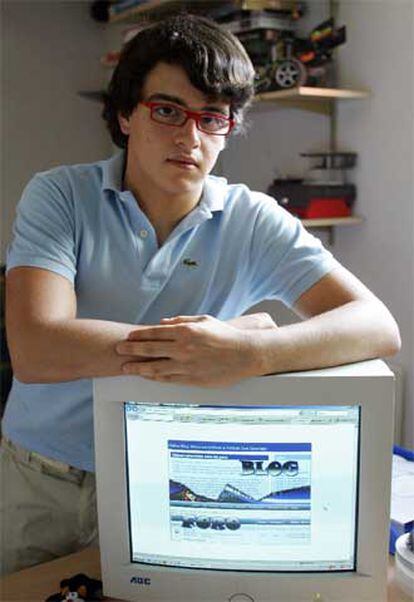 Iván Fresneda, el alumno multado por el contenido de su <i>blog.</i>