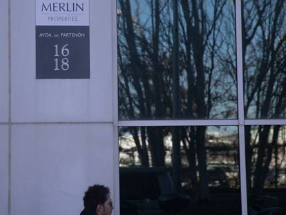 Un edificio de oficinas de Merlin Properties, en Madrid.