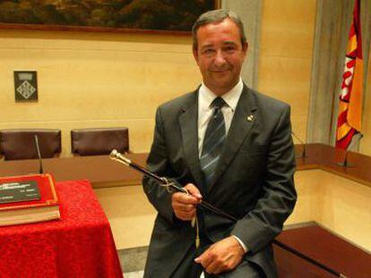 Carles P&agrave;ramo, tras ser nombrado presidente de la Diputaci&oacute;n de Girona