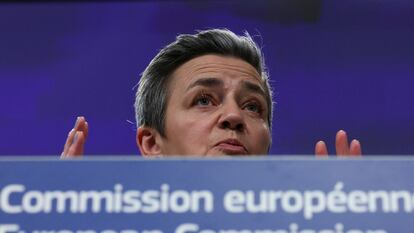 La vicepresidenta de la Comisión Europea, Margrethe Vestager.