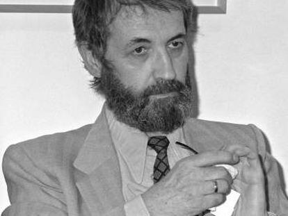 El humorista Julio Cebrián, en 1989.