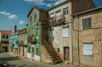 Casas señoriales en la villa de Belmonte, lugar de nacimiento del descubridor Pedro Álvares Cabral.