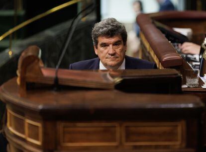 The Minister of Inclusion, Social Security and Migrations, José Luis Escrivá, during a plenary session in the Congress of Deputies, on March 30, 2023, Eduardo Parra - Europa Press