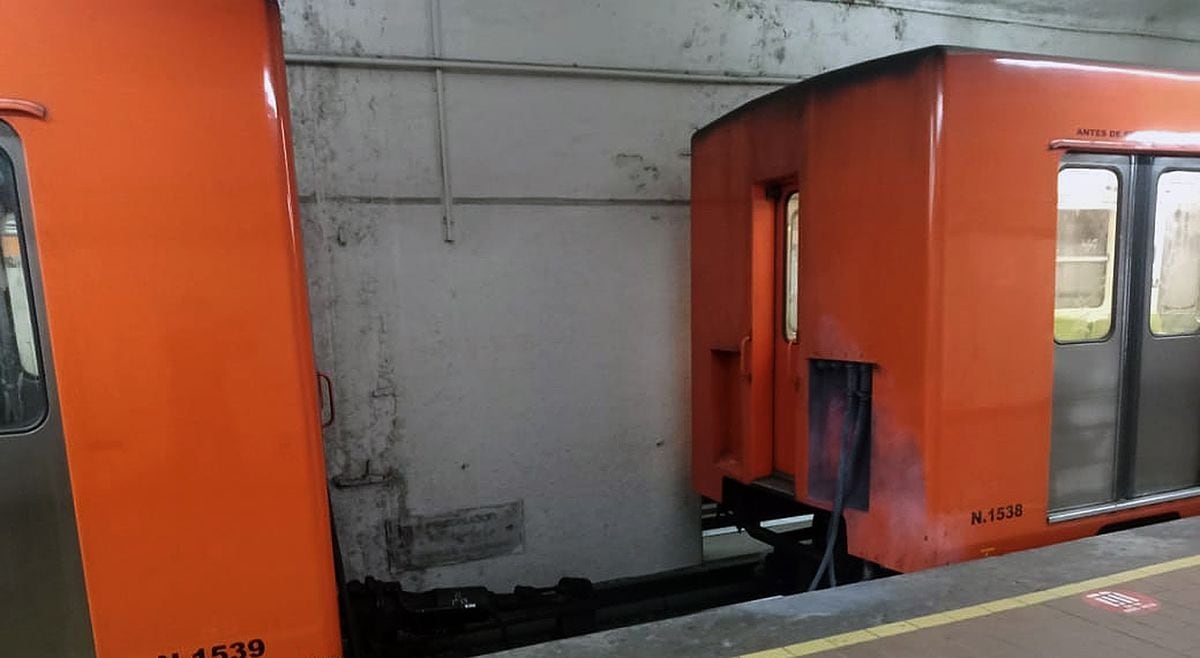 Desalojan metro de Polanco tras desprendimiento de dos vagones