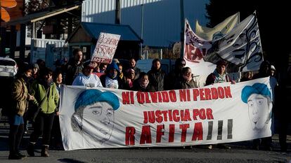 Marcha para pedir justicia por Rafael Nahuel, en 2018.