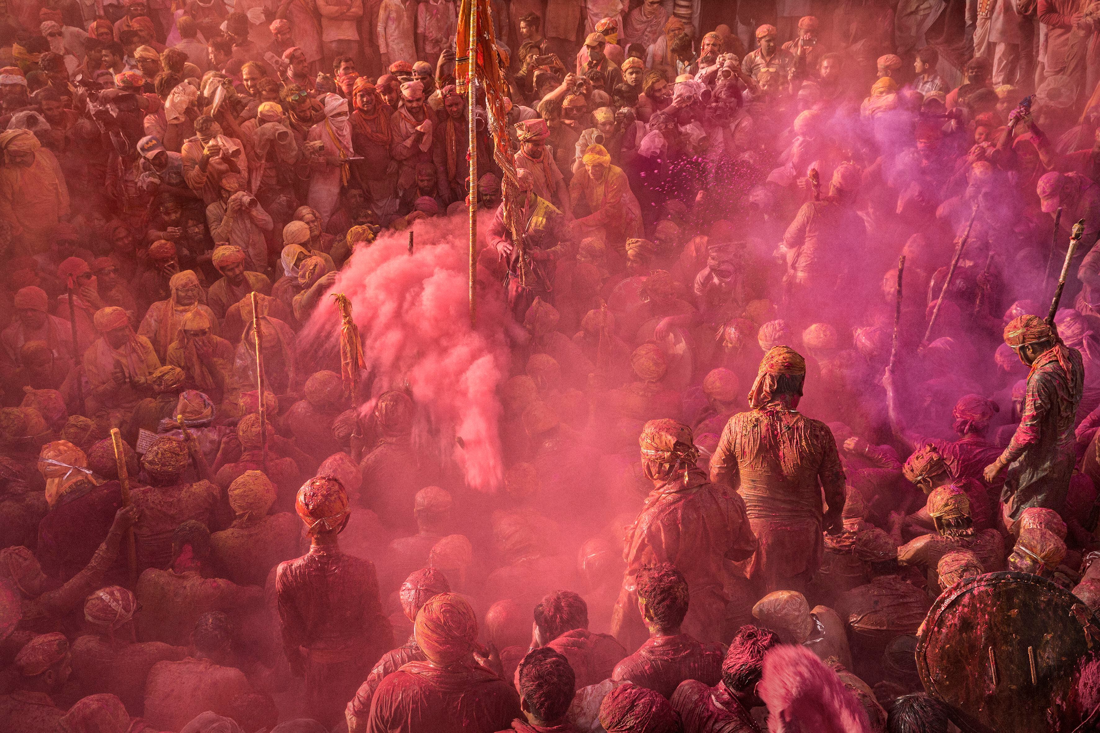 Fotografía 'La celebración del amor y la primavera en India' (2019) disponible en FotosxPalestina.