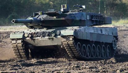 Un tanque Leopard 2 de la Bundeswehr alemana.