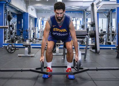 Beirán, en el gimnasio del Triángulo de Oro