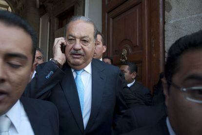 Carlos Slim, en un acto en México.