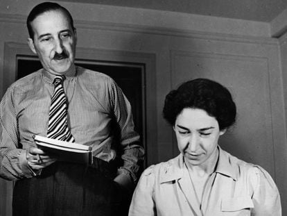 El autor austrobritánico Stefan Zweig y su mujer, Lotte Altmann.