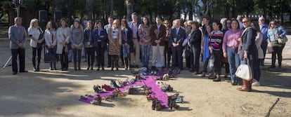 Acto del PP en Sevilla, en homenaje a las 44 víctimas de violencia machista de 2014.