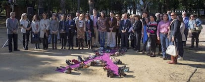 Acto del PP en Sevilla, en homenaje a las 44 v&iacute;ctimas de violencia machista de 2014.