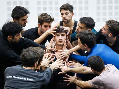 Un ensayo de ‘Afanador’, en la sede del Ballet Nacional de España.