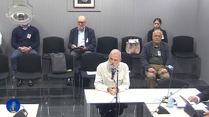 Antonio Rodrigo Torrijos, ex teniente de alcalde de Sevilla, durante su declaración en el juicio del 'caso Madeja', el 19 de octubre.