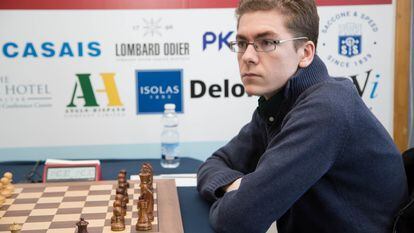 David Antón, a punto de comenzar una partida durante el reciente torneo de Gibraltar