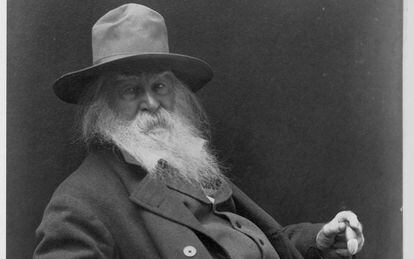 Un retrato del escritor norteamericano Walt Whitman (1819-1892).