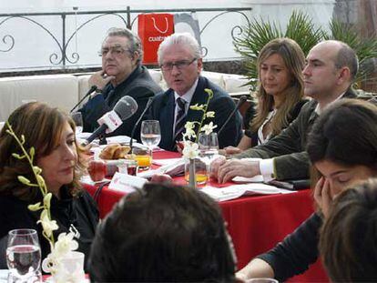 De izquierda a derecha, José María Izquierdo, Daniel Gavela, Elena Sánchez y Fernando Jerez.