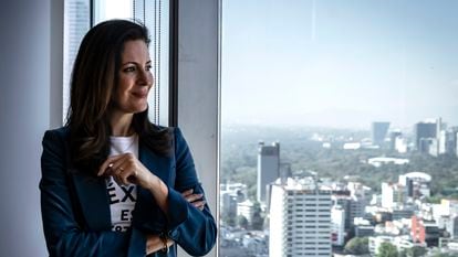 La CEO de la empresa de telefonía AT&T, Mónica Aspe Bernal, en entrevista para EL PAÍS, en Ciudad de México el 8 de diciembre.