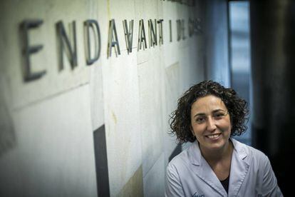 La oncóloga Cristina Saura, en Vall d'Hebron