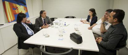 José Ramón García-Hernández y Eduardo Cardet, en la reunión de trabajo celebrada este martes.