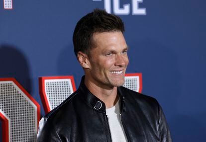 Tom Brady attends the Los Angeles Premiere Screening of Paramount Pictures' "80 For Brady" at Regency Village Theatre on January 31, 2023 in Los Angeles, California