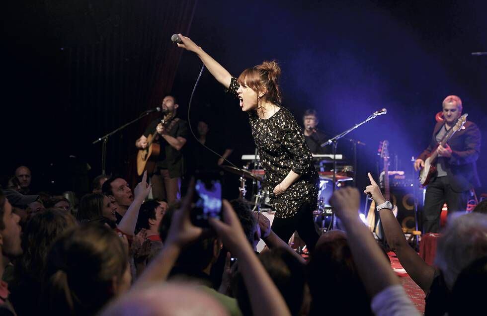 Zaz, en un concierto en Colonia en 2013.