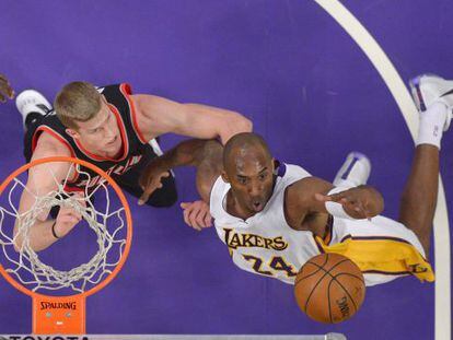 Kobe el pasado domingo frente a los Portland Trail Blazers.