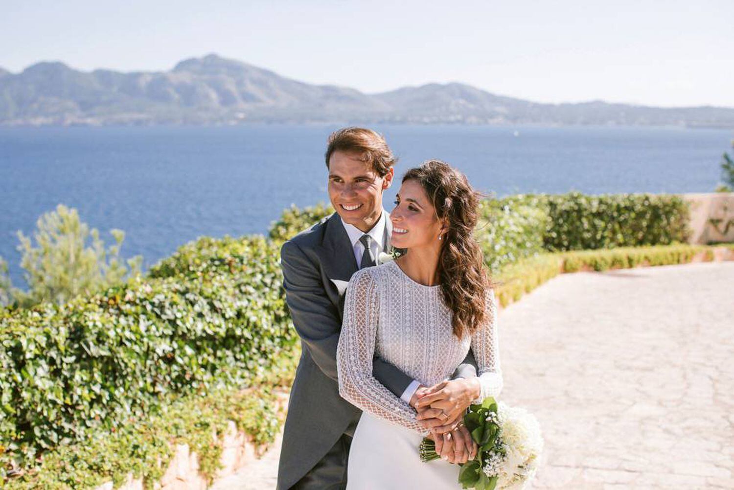 Rafa Nadal y Mery Perelló, en su enlace celebrado el 19 de octubre en Sa Fortalesa, en Mallorca.