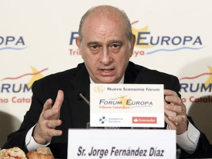 Jorge Fernández Díaz, durant una conferència dimarts.