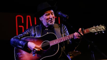 Joaquín Sabina, en una actuación en Madrid el 22 de abril.