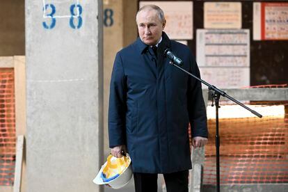 Putin en Moscú este domingo.