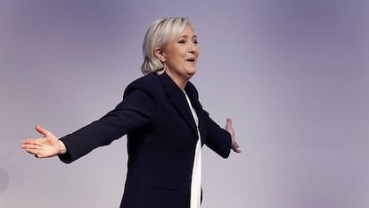 Marine le Pen, la candidata de la extrema derecha a las próximas elecciones francesas.