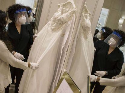 Una tienda de la multinacional española de vestidos de novias 