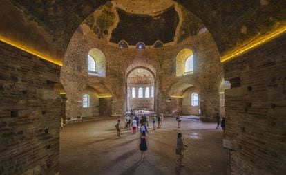Interior de la iglesia de San Jorge, en Salónica (Grecia).