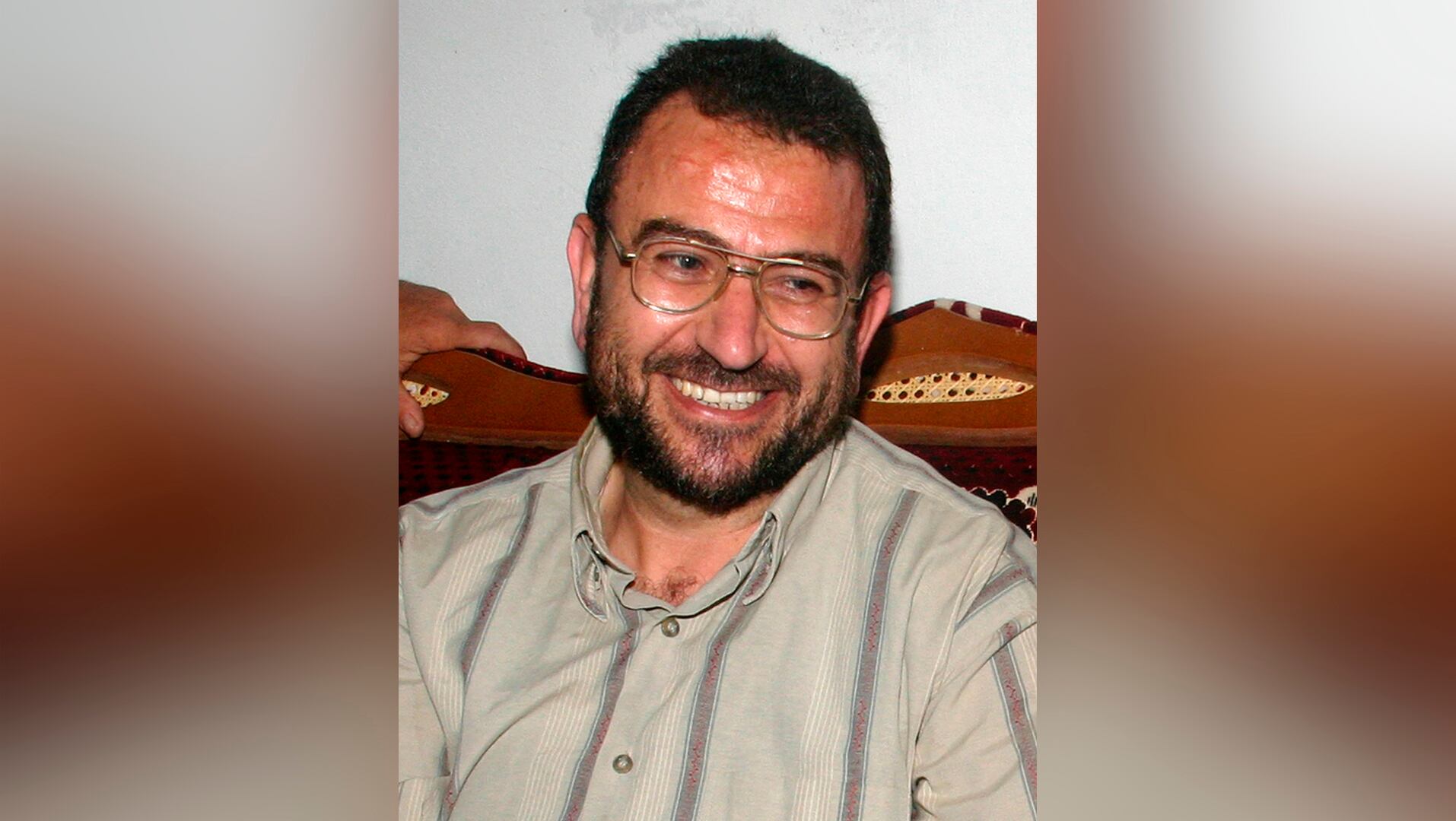 (FILES) Saleh al-Arouri, a senior leader of the Palestinian Islamist movement Hamas, smiles as he is greeted by relatives and friends in the West Bank town of Ramallah, on March 11, 2007 upon his release from an Israeli jail. An Israeli drone struck a Hamas office in Beirut's southern suburbs on January 2, 2024, Lebanese state media said, killing Hamas' deputy cheif Arouri. (Photo by Jamal ARURI / AFP)