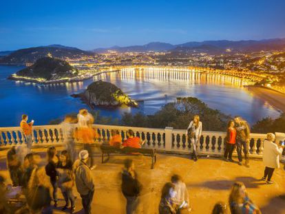 San Sebasti&aacute;n desde el monte Igueldo. 