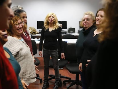 Algunas de las mujeres asistentes al programa de inserción laboral.