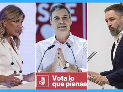 Vídeo en directo | El debate a tres de RTVE entre Sánchez, Díaz y Abascal