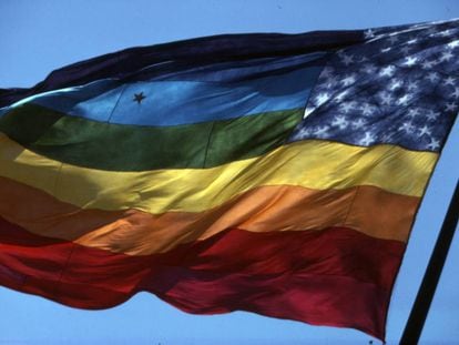 Bandera original del Orgullo Gay de 1978. |