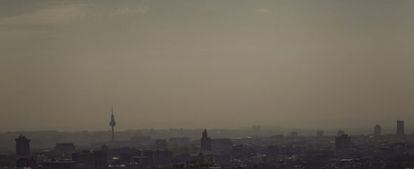 Vista de Madrid tomada el d&iacute;a 1 desde las Torres KIO.