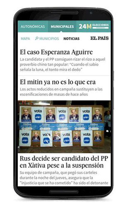 Últimas noticias desde la webapp de EL PAÍS para seguir las Elecciones del 24M