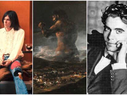 Neil Young, Goya (en la imagen, 'El coloso') y Federico García Lorca son algunos de los artistas a los que se les han adjudicado obras que no crearon.