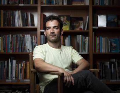 Luis López Carrasco, en la librería Ocho y Medio el lunes pasado.