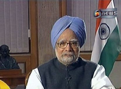 El primer ministro indio, durante su alocución en televisión.