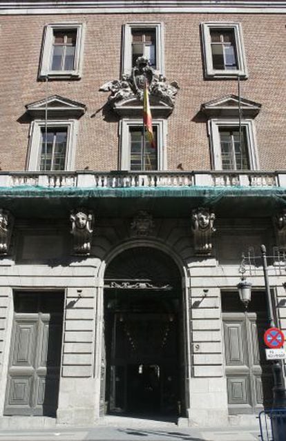 Fachada del Ministerio de Hacienda, en Madrid.