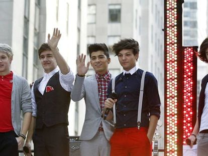 La agrupaci&oacute;n One Direction, en Nueva York. 