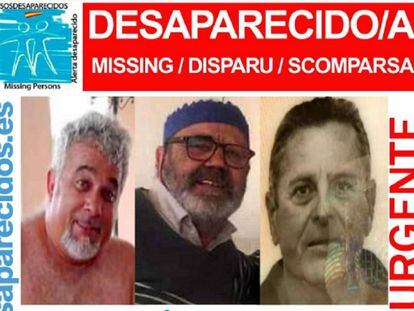Los tres tripulantes del 'Dream Land', que ya han aparecido.
